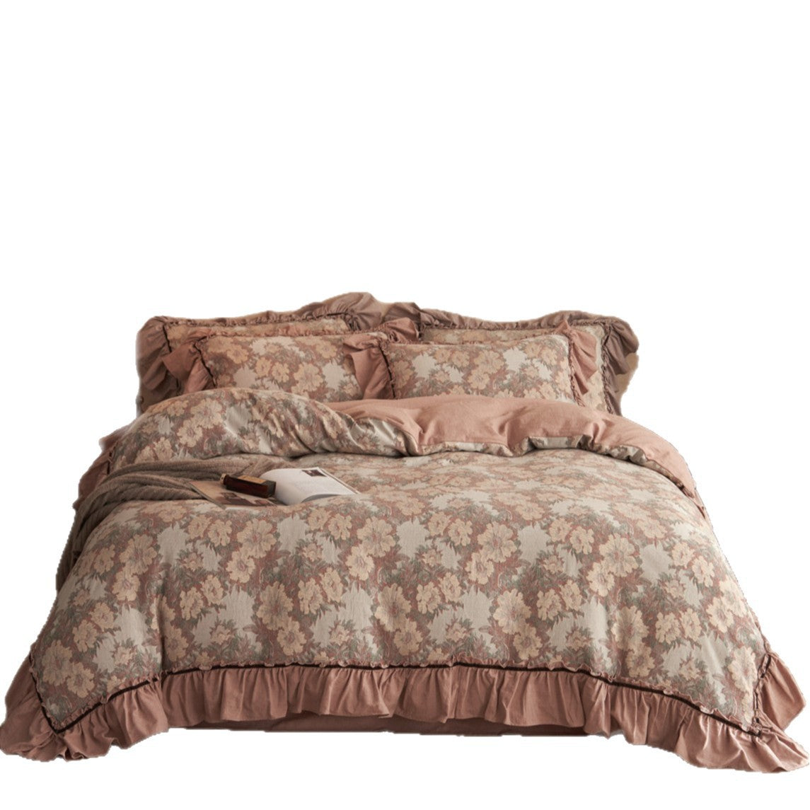 Rüsch Floral Jacquard Bettbezug Set