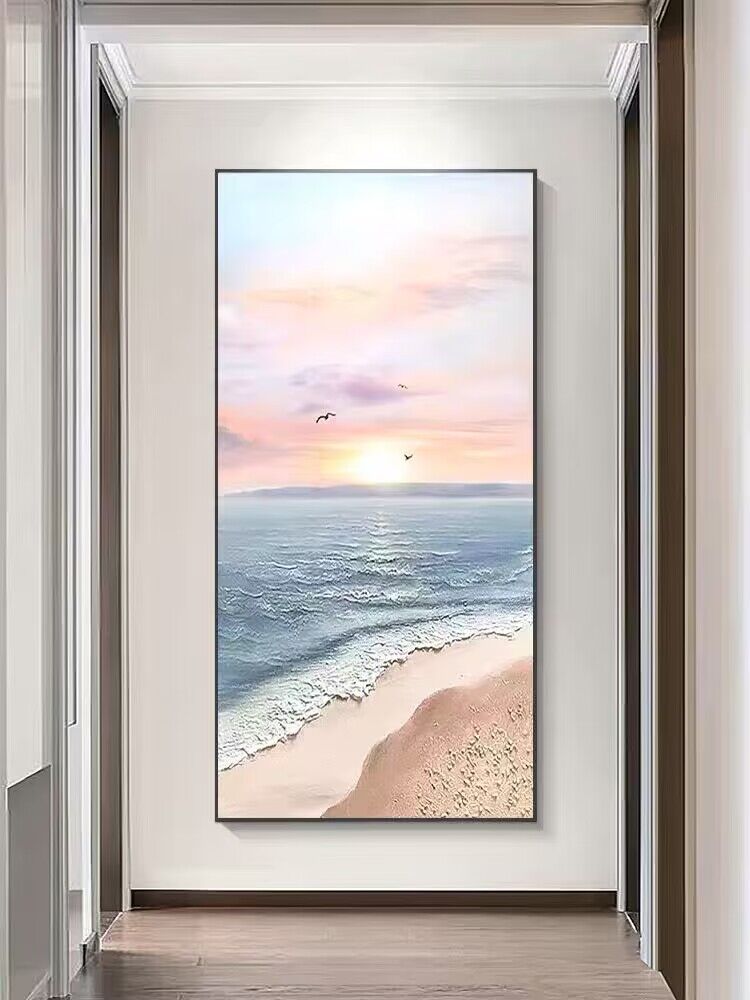 Rahmen Küsten-Sonnenaufgang Leinwandkunst