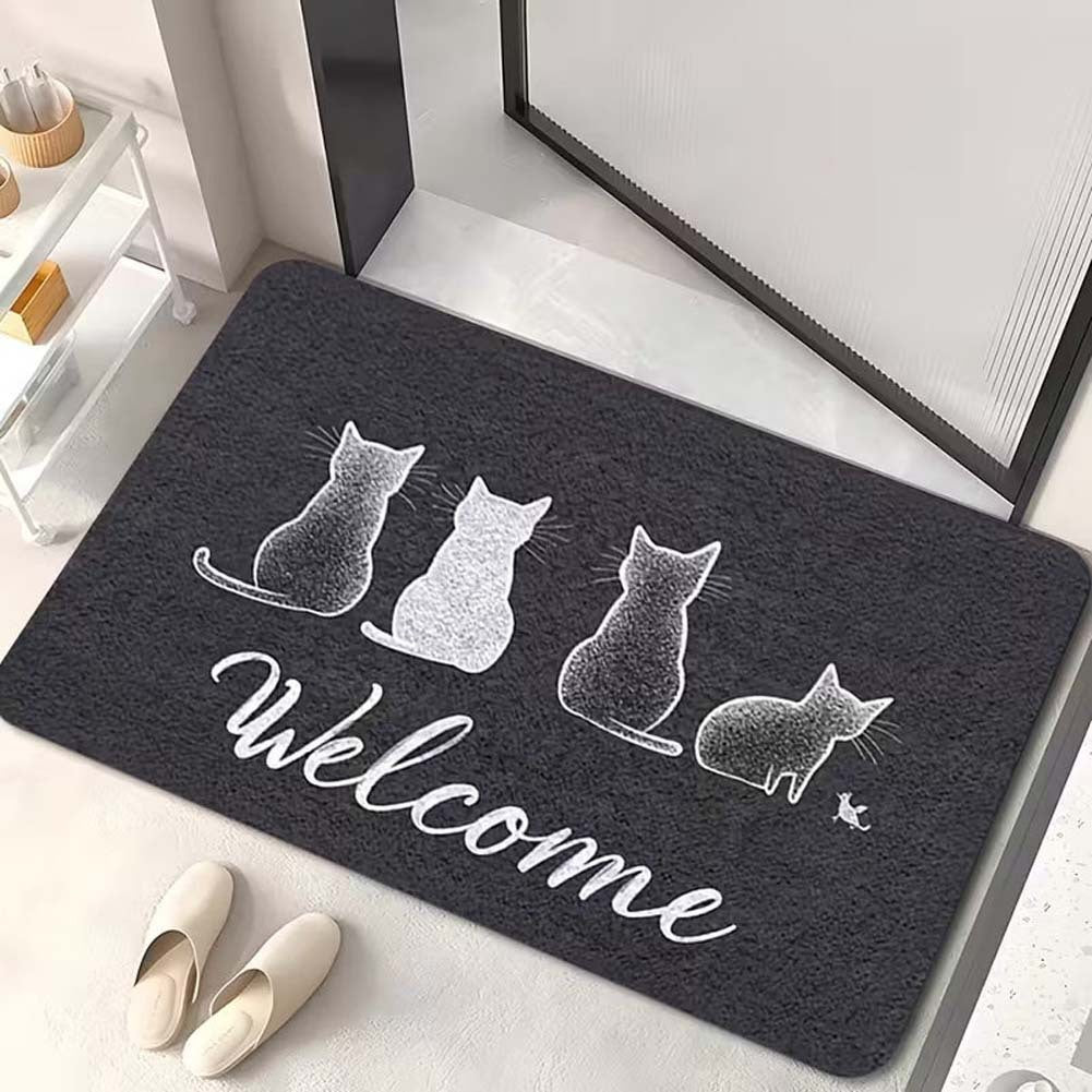 Dekorative Katzen Willkommen Matte Brehn