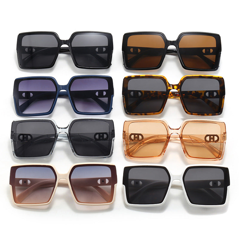 Damen oversized quadratische Sonnenbrille mit elegantem Rahmen Brehn