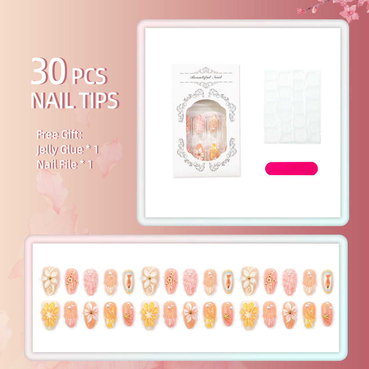 Kreatives thematisches Nagelkunst-Set