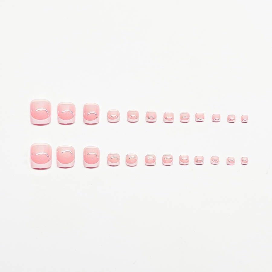 Elegantes French Tip Nagelkunst Set Brehn