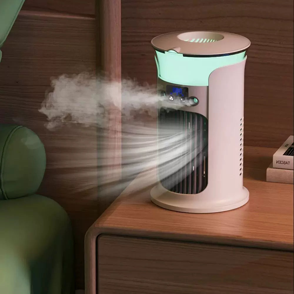 Unisex Einheitsgröße kompakter USB befeuchtender Luftzirkulationsturmventilator mit LED-Anzeige Brehn