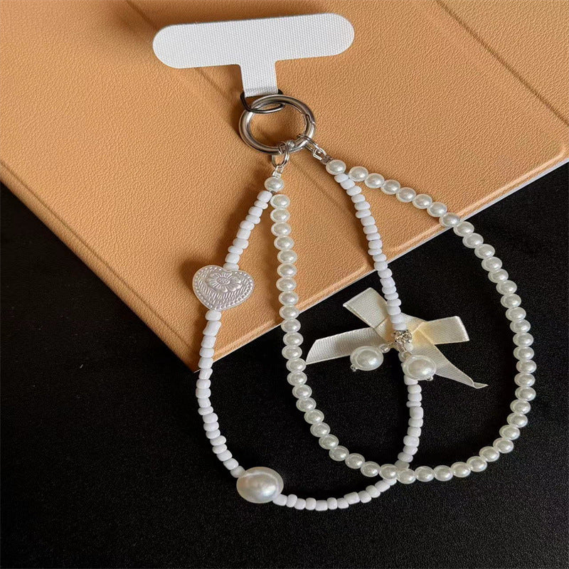 Eleganter Perlen Charm Schlüsselanhänger Brehn 1790135075