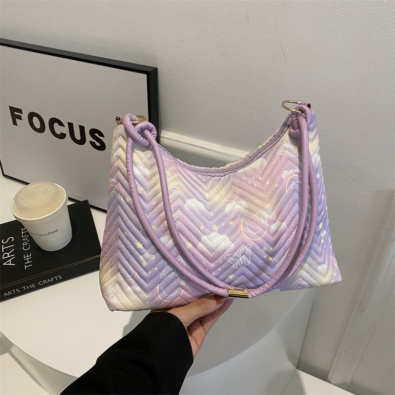 Gepolsterte Hobo-Tasche