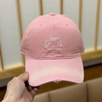 Damen Freizeit Charakter-Stickerei Baseball-Cap Brehn