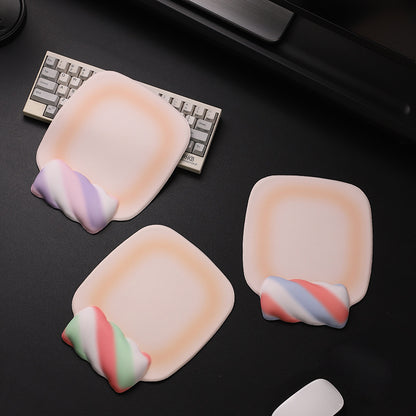 Verdrehter Gel Tastatur Handgelenkstütze
