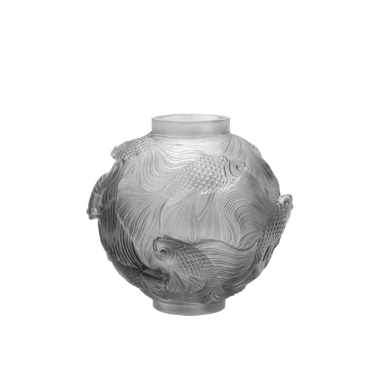Frosted dekorative Fisch Vase