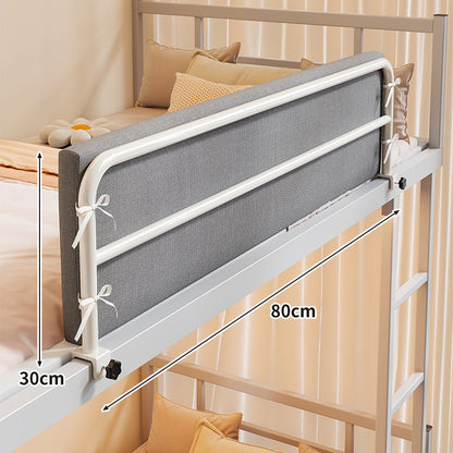 Bunkbett-Sicherheits-Seitenleiste mit gepolstertem Stoffschutz und Klemmmontage