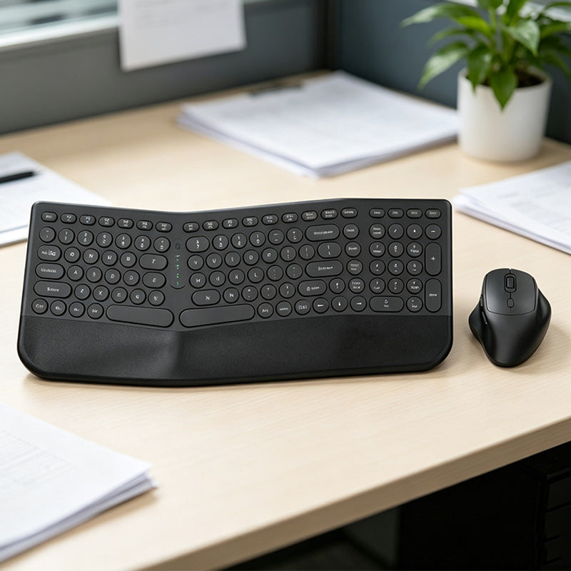 Ergonomische Wireless Tastatur und Maus Combo Brehn