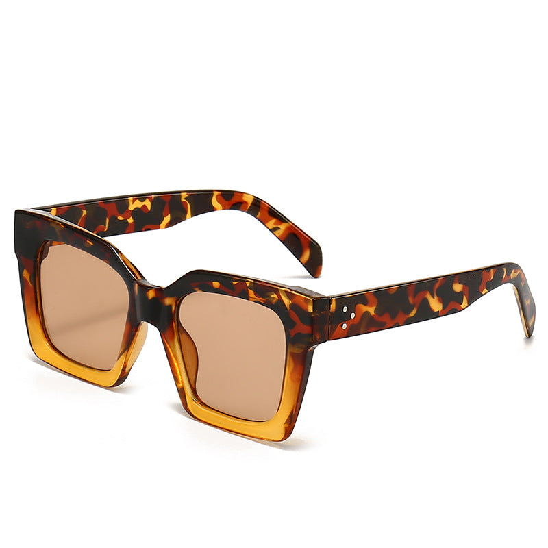 Damen Modische Sonnenbrille im markanten Schildkrötendesign Brehn