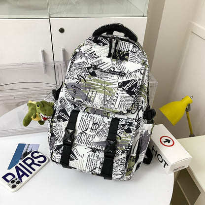 Vielseitiger Grafikdruck-Rucksack