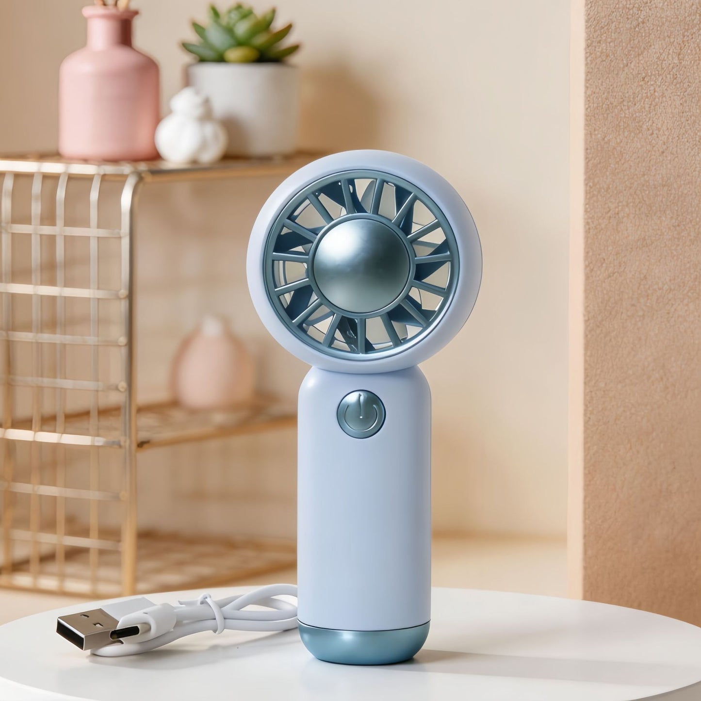 Damen tragbarer Mini-Handventilator mit USB-Ladefunktion Brehn