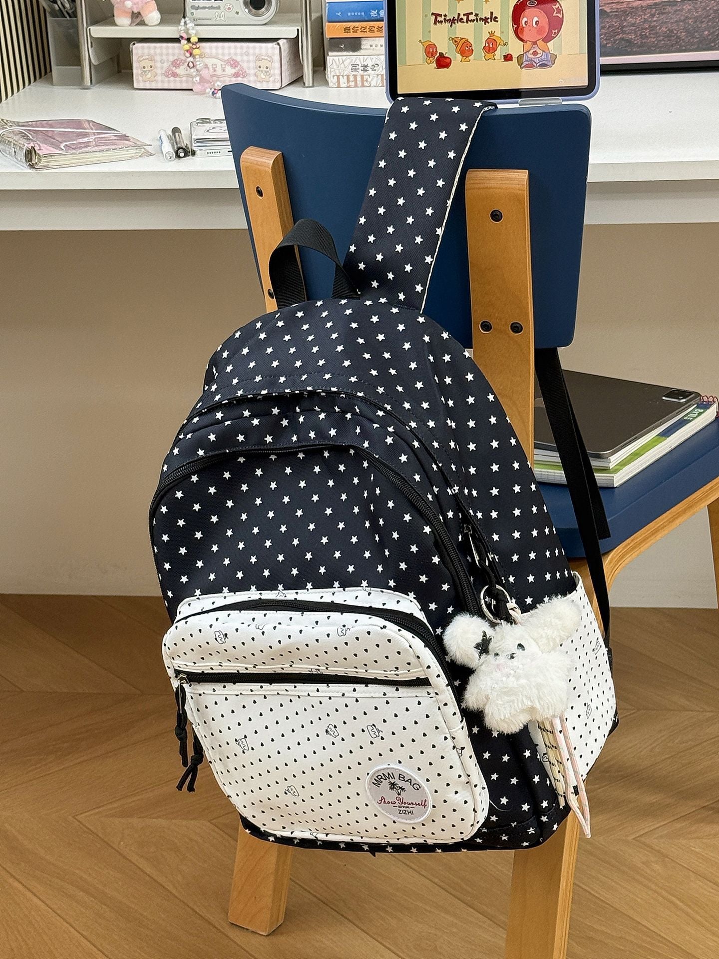 Süßer sternmuster Casual Schulranzen