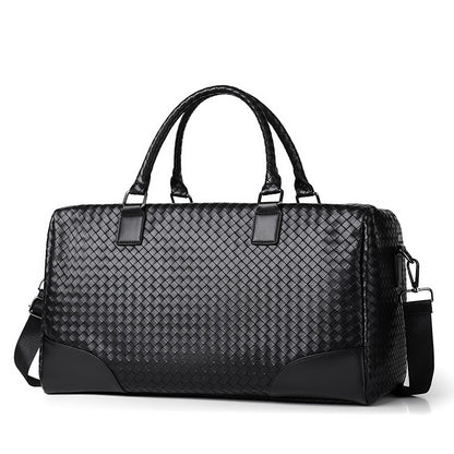 Geflochtene Leder Wochenender Duffel Bag Brehn