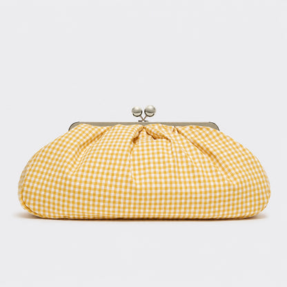 Geraffte Clutch-Tasche