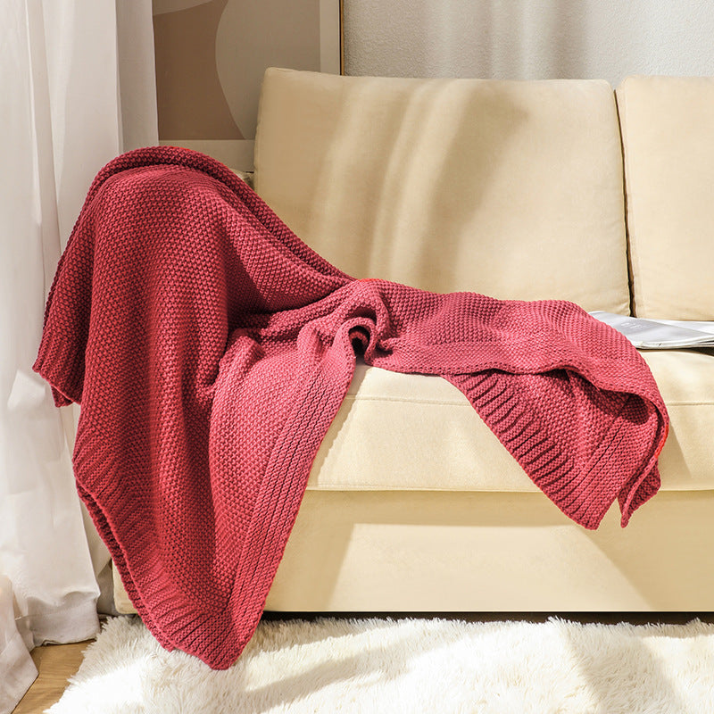 Gemütliche Strickwurfdecke Brehn