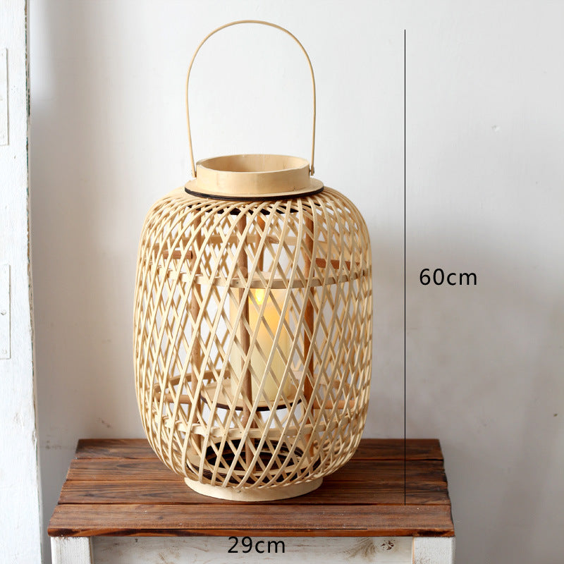 Handgefertigte Rattanlaterne Brehn
