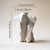 Skulptural Keramische Gerippte Wellen Torso Knauf Vase