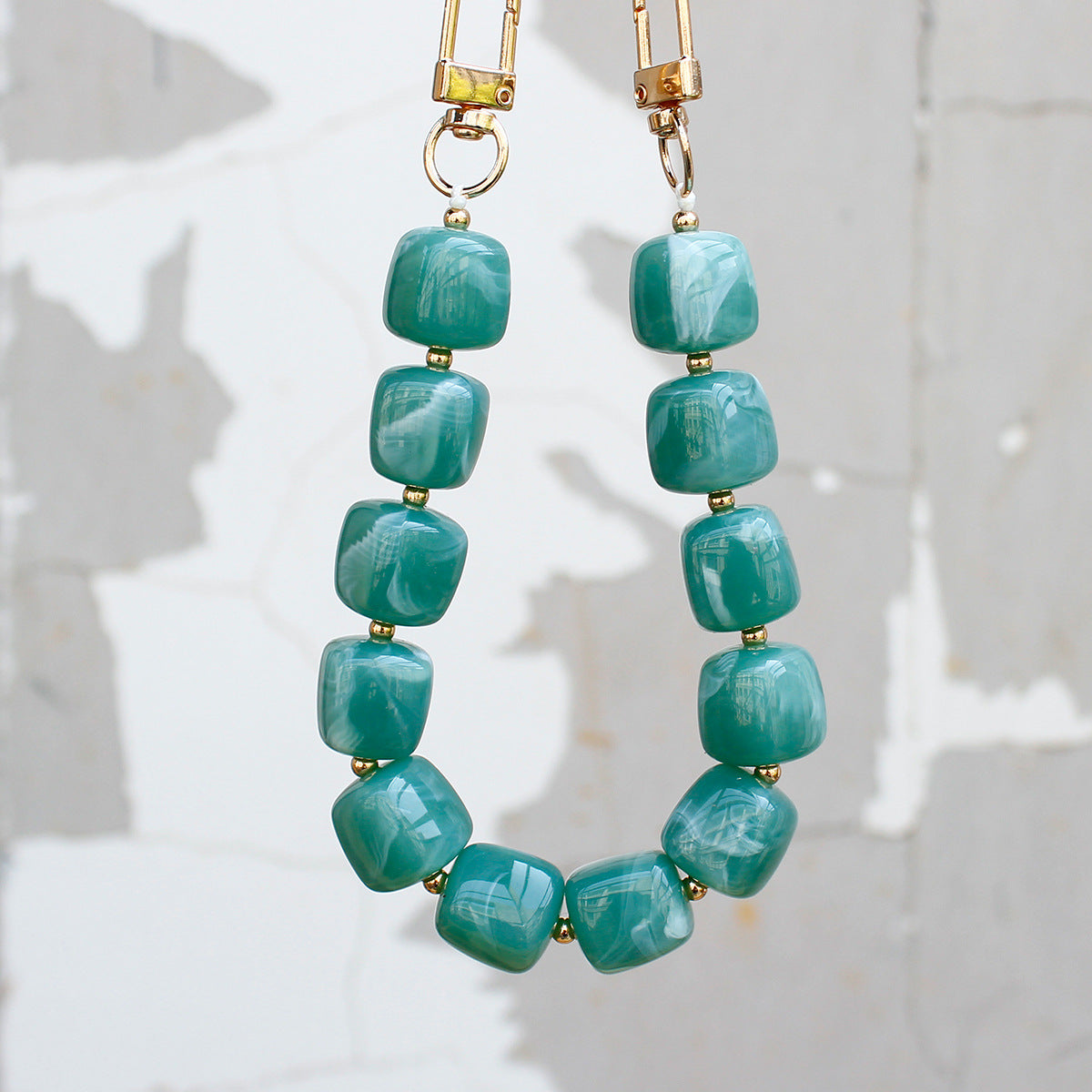 Chunky Beaded Brillen Kette Brehn