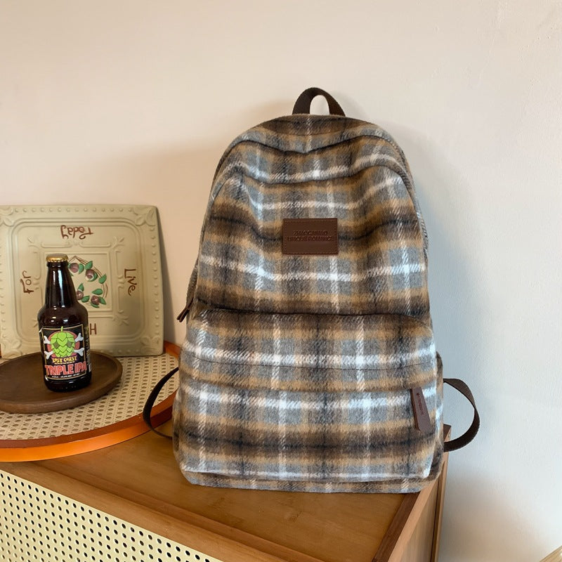 Stylische Karierte Rucksack Brehn