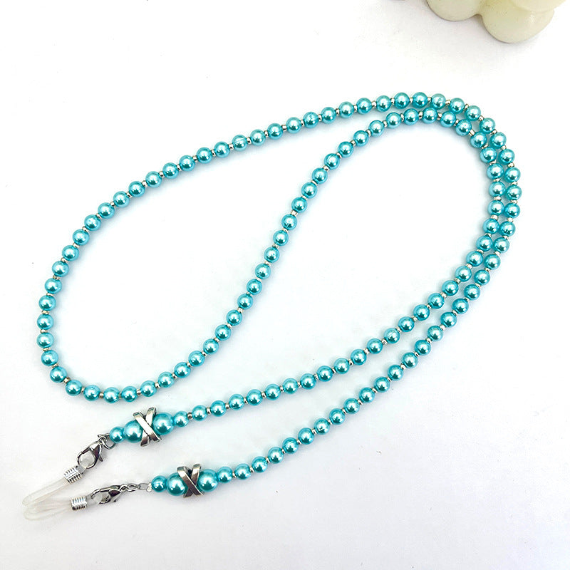 Elegante Perlenbesetzte Brillenband Brehn
