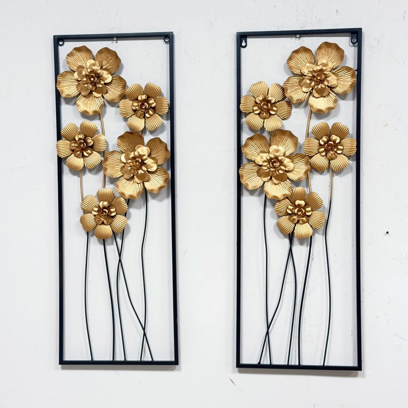 Künstlerische florale Wandmetalldekoration Brehn
