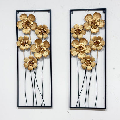 Künstlerische florale Wandmetalldekoration Brehn