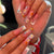 Florale Acryl-Nagelkunst Brehn