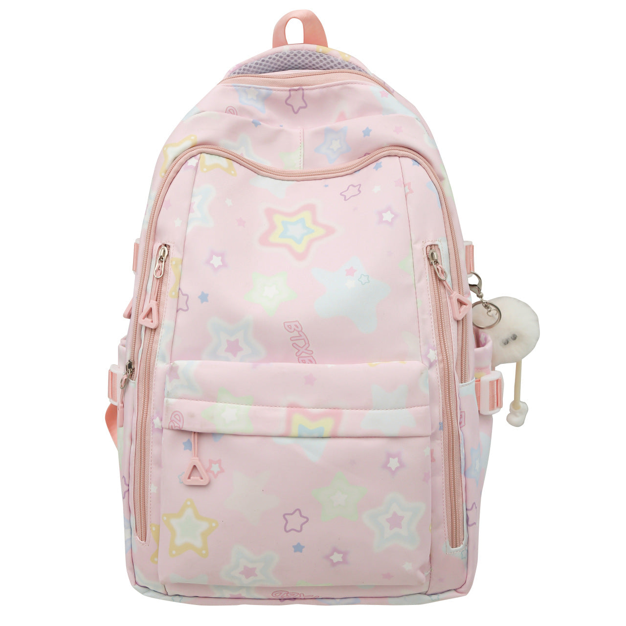 Rucksack mit Buntem Sternenmotiv und Multifunktionalen Fächern Brehn