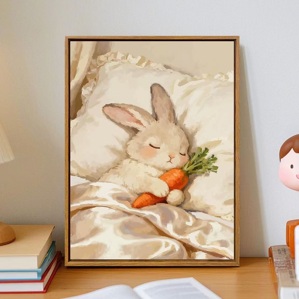 Gemütliche Cartoon-Hase Wandkunst Brehn