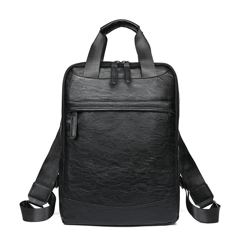 Eleganter Leder Laptop Rucksack Brehn