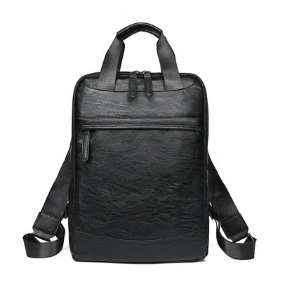 Eleganter Leder Laptop Rucksack Brehn