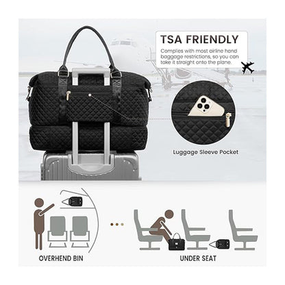 Vielseitige Gesteppten Weekender-Tasche Brehn