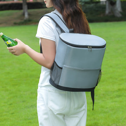 Damen Isolierte Kühltasche mit praktischem Tragesystem und Netzaugen Brehn