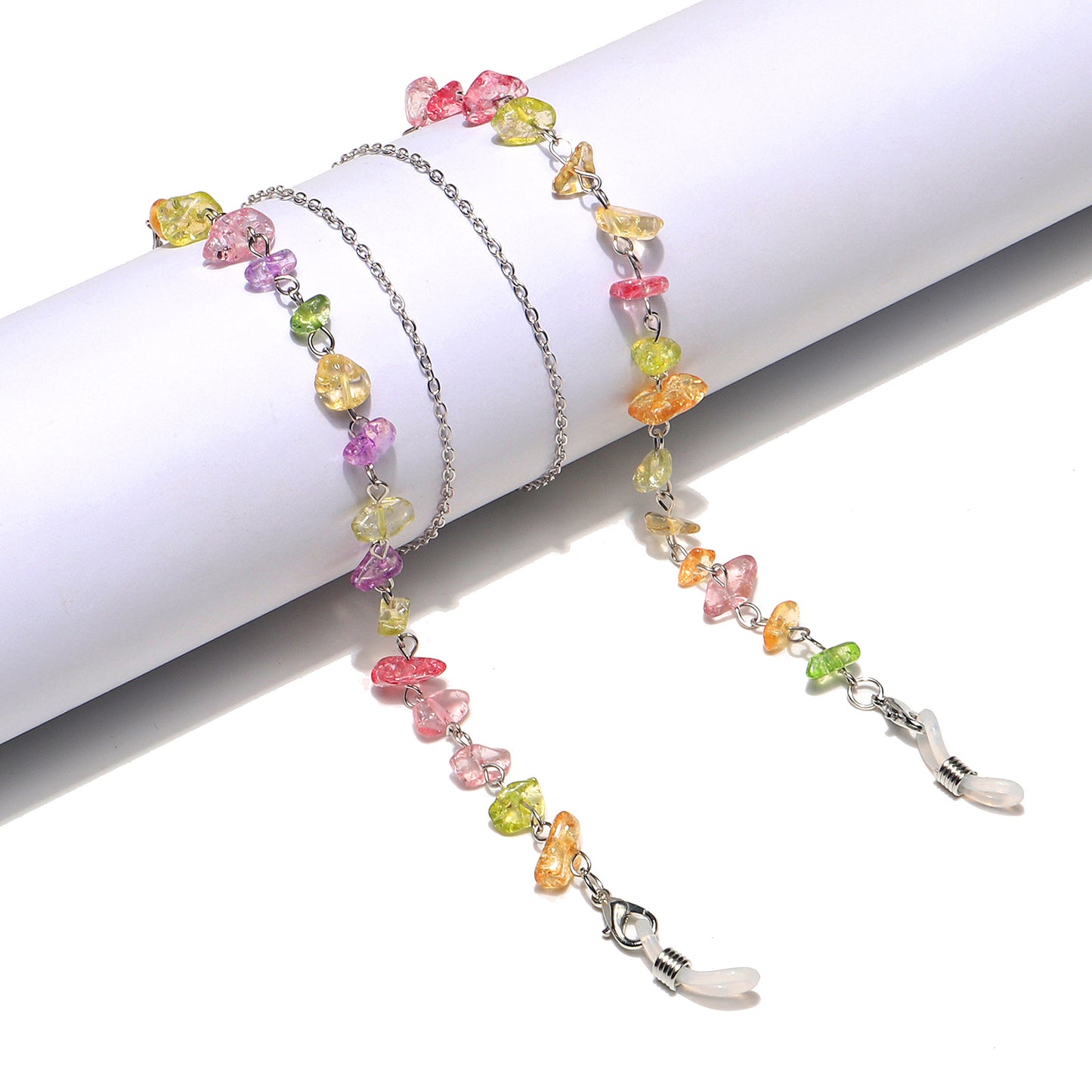 Bunte Perlen Brillen Kette Brehn