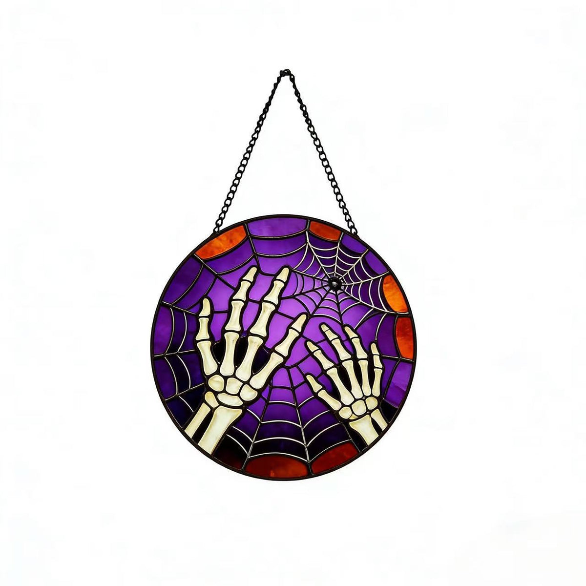 Dekorative Totenkopf Buntglas Wandkunst Brehn