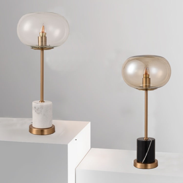 Elegante Glastischlampe