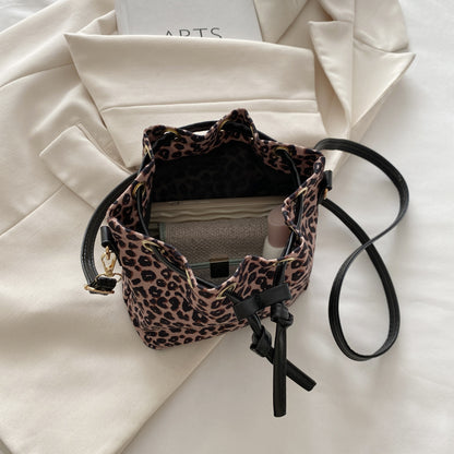 Stylische Leopardenmuster Eimer Tasche