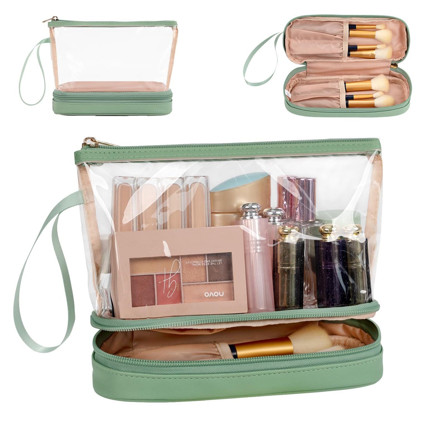 Kosmetik-Organizer-Tasche mit Durchsichtigen Fächern Brehn
