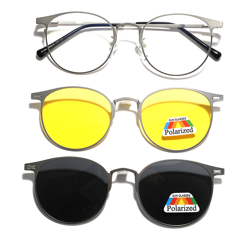 Damen modische Sonnenbrille mit wechselbaren Gläsern und polarisierter Technologie Brehn