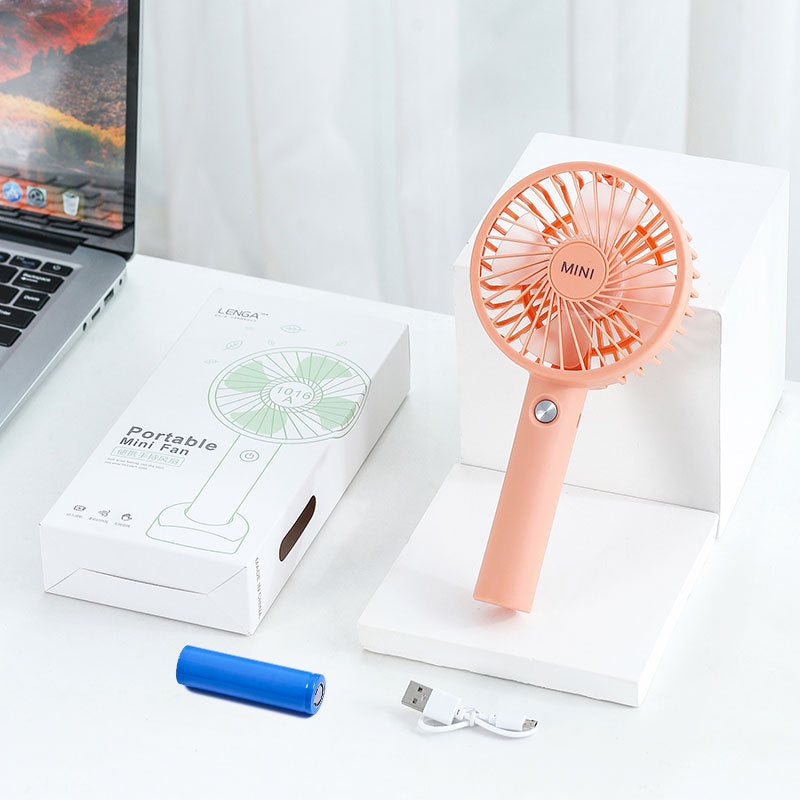 Unisex Tragbarer Mini-Lüfter mit USB-Anschluss und variabler Geschwindigkeitsregelung Brehn