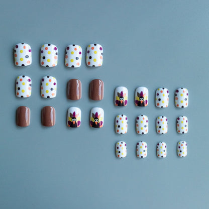 Festliches Thanksgiving-Themen-Nagelkunst-Set