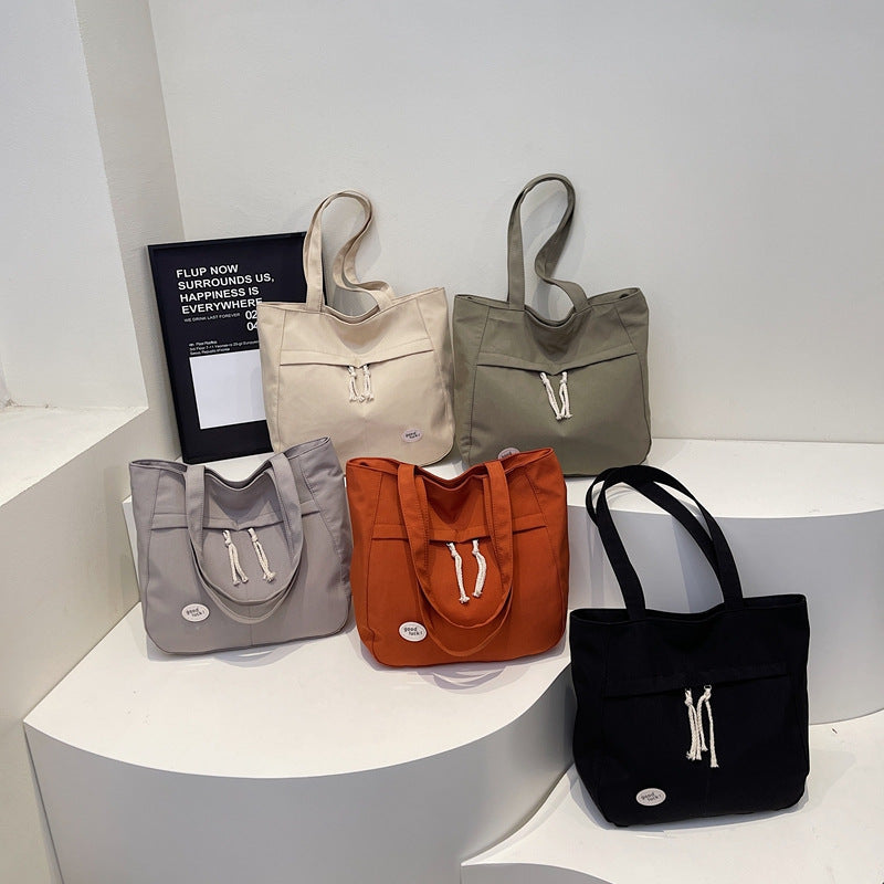 Lässige Canvas Tote Bag Brehn mit mehreren Taschen