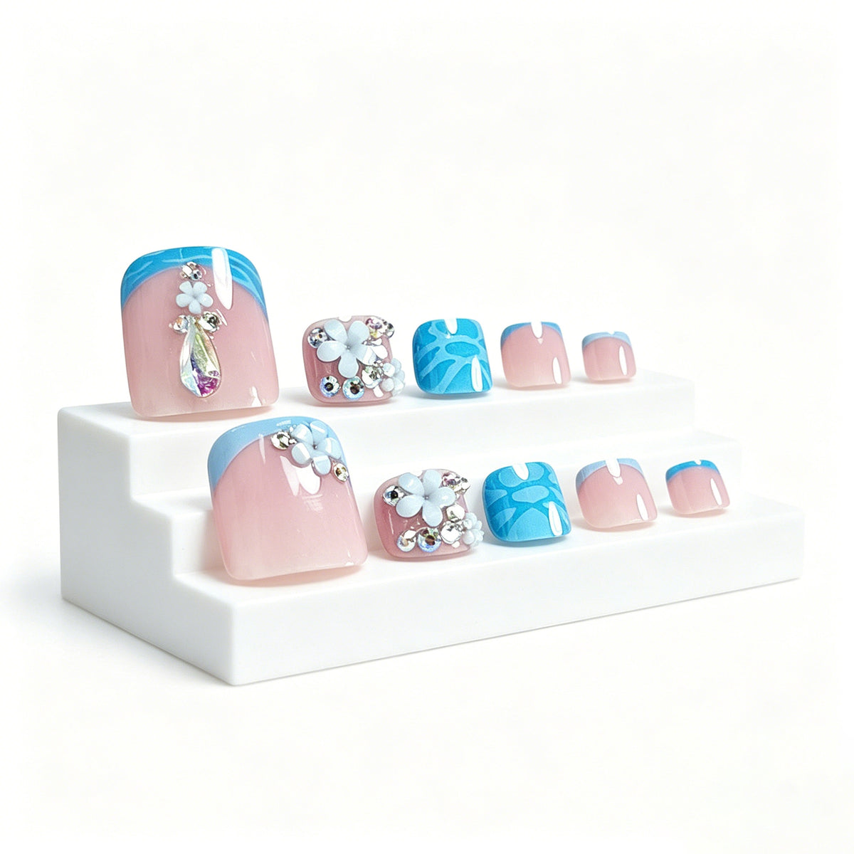 Floral Gemstone Pediküre Brehn