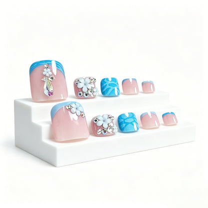 Floral Gemstone Pediküre Brehn