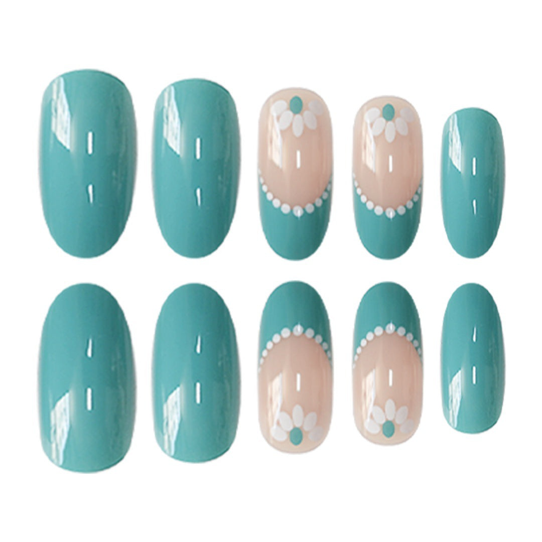 Elegantes florales Akzent-Nagelkunst-Set Brehn