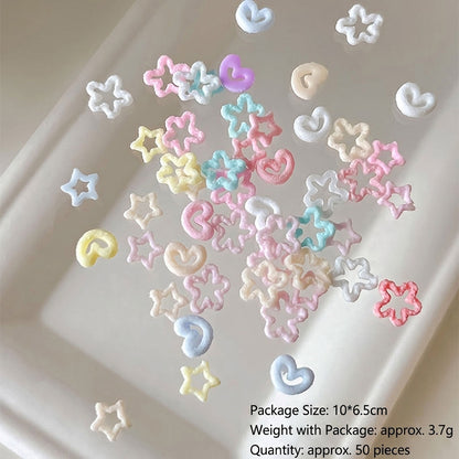 Farbige Gemischte Nagelkunst Charms