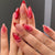 Künstlerisches Stiletto Press-On Nagelset Brehn