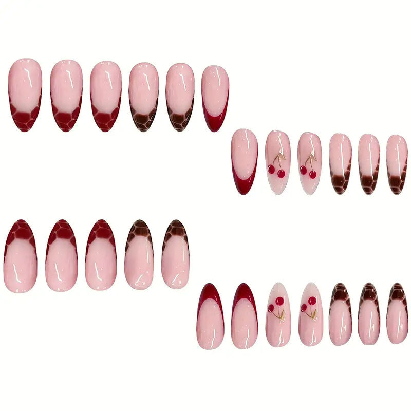 Künstlerisches, dessertinspiriertes Acryl-Nagel-Set Brehn